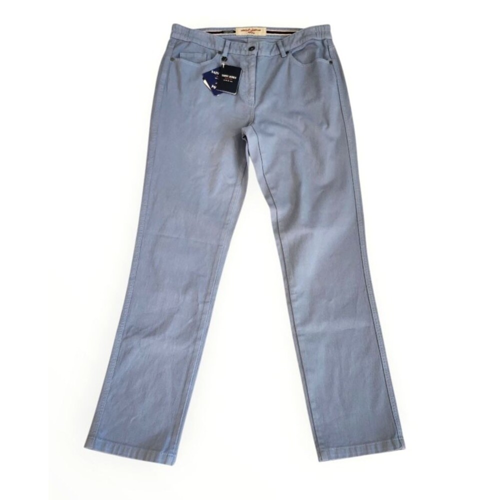 NWT Saint-James 1889 Jeans Maille Patricia Women's Size 14‎ Light Blue MRSP $195